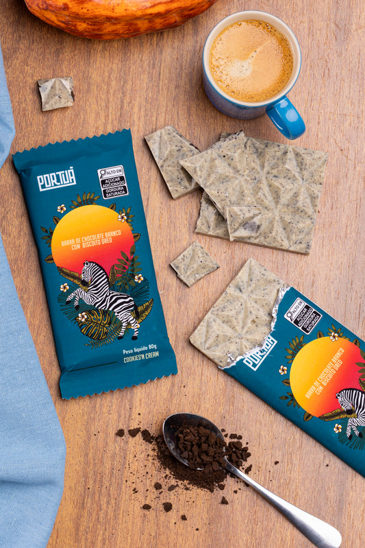 Barra branco com cookies