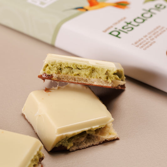 Barra de creme de pistache com waffer