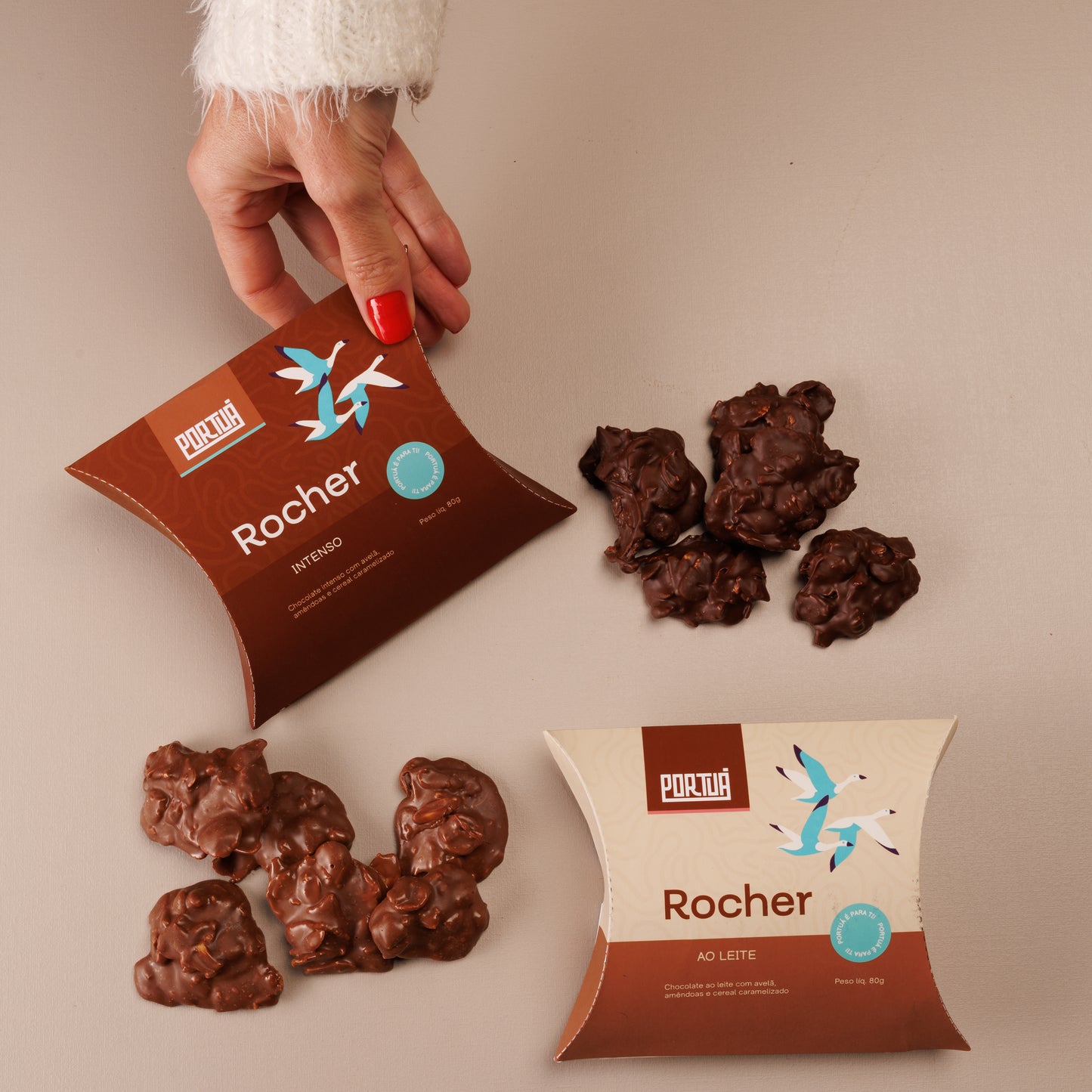 Caixa rocher meio amargo 80g