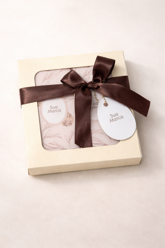Caixa com duas barras de chocolate 80g
