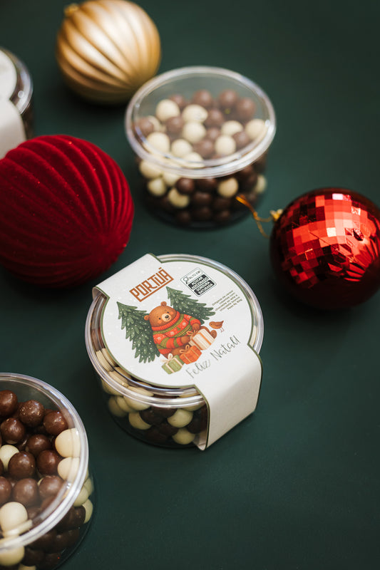 Natal: Bomboniere de drágeas - 150g