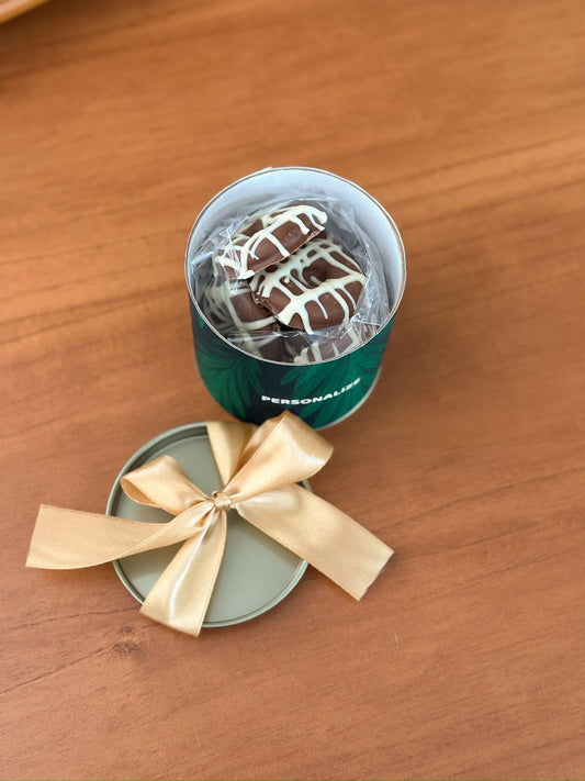 Natal: lata de biscoitos 100g