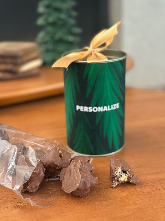 Natal: lata de chocotone bites 110g