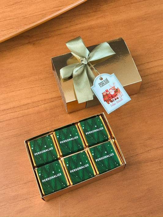 Natal: Caixa com 6 tabletes 60g