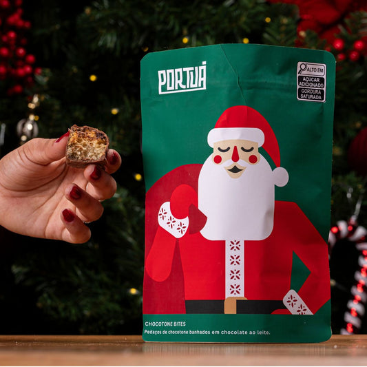 Natal: chocotone bites no pacote 150g