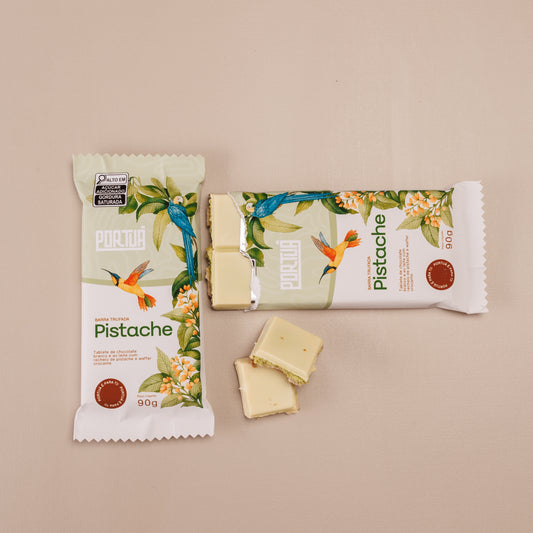 Barra de creme de pistache com waffer
