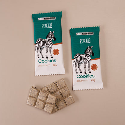 Barra branco com cookies