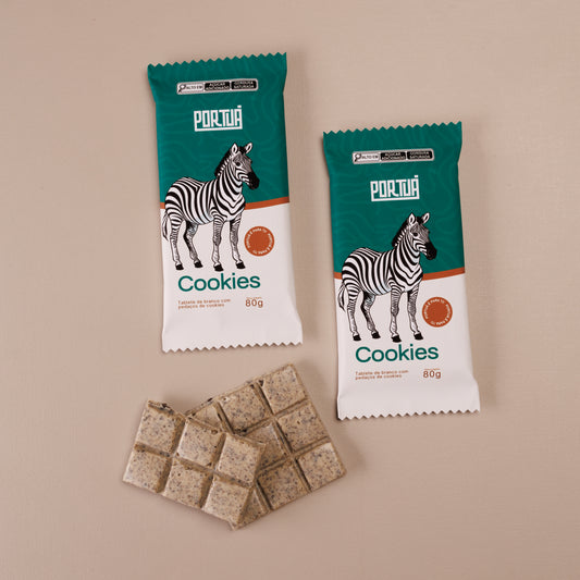 Barra branco com cookies