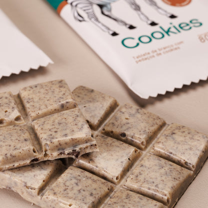 Barra branco com cookies