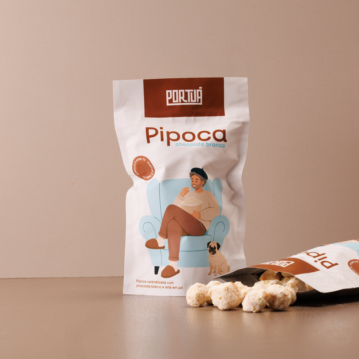 Pipoca com leite em pó 80g