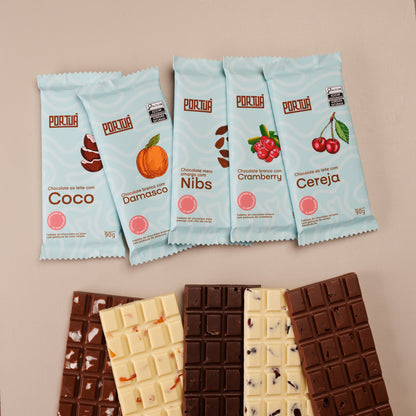 Barra premium: chocolate com oleaginosas