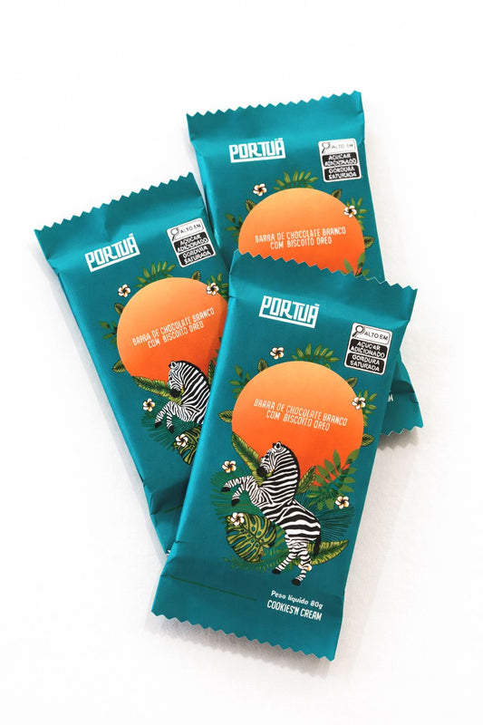 Barra branco com cookies