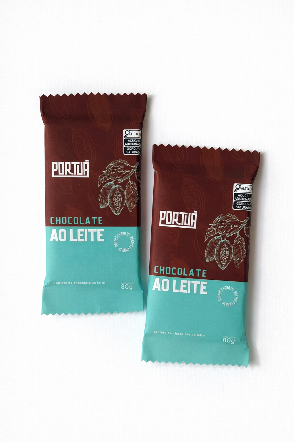 Barra maciça de chocolate ao leite 80g